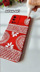 DIY Aipan Phone Cover❣️ #trending #shorts #diy #priyazkraft
