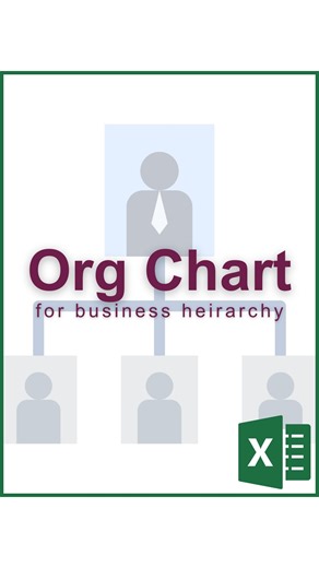 CheatSheets on Instagram: "Org Chart in Excel‼️ 🗂️ Don’t forget to save this post! 🎁 Get your FREE Excel Shortcuts Cheat Sheet PDF at the link in our bio! 🎯 Follow us on Instagram, YouTube, TikTok, and more with the link in our bio! #excel #exceltips #exceltricks #spreadsheets #corporate #accounting #finance #workhacks"