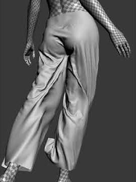 3DS Max Cloth modifier test