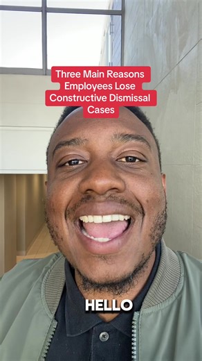3 Main Reasons Employees Lose Constructive Dismissal Cases