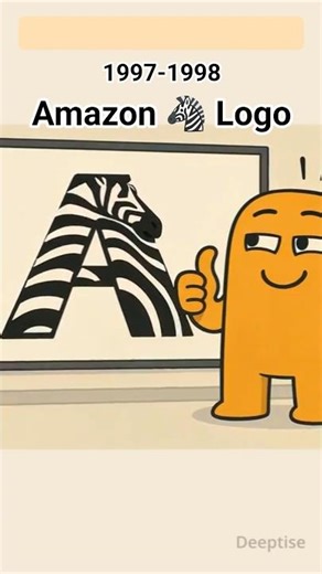 Amazon Logo Evolution (1997-1998)🔥#logoevolution #logohistory #brandhistory #amazon