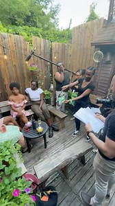 Here’s a sneak peek behind the scenes of the Decolonizing Love web series, set to air at the end of October across our social media! We had an absolute blast filming with our incredible cast and crew. Huge shout-out to @sandboxxmediagroup for helping bring this vision to life. We were fortunate to collaborate with so many amazing polyamorists, including @kwesi_jamaal and @ausetrose_ and @itsemaani , who, like me, is non-binary. Emani and I actually bonded over their polyamory podcast in the maki