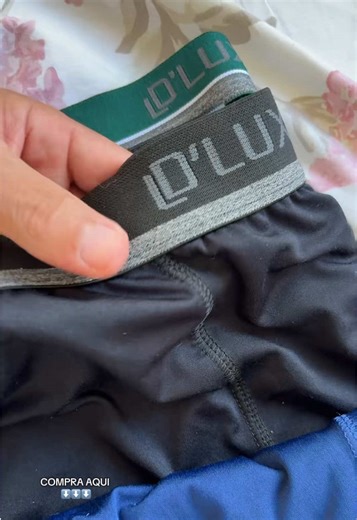 Cueca box D’LUXE lisa Masculina kit 3 unidades #cuecas #box #modafeminina #masculino #confortoeestilo