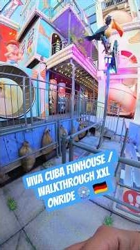 Viva Cuba Funhouse / Walkthrough XXL Onride 🎡 🇩🇪 #walkthrough #kirmes #funfair #ferias #shorts #fyp