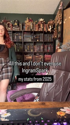 warning: showing all my numbers 👇 How many books I sold each month in 2025: January: 468 February: 536 March: 456 April: 396 May: 622 June: 433 July: 434 August: 370 September: 410 October: 374 November: 453 December: 1385* Books Sold via Direct Sales: 522 Books Sold via Retailers (Amazon, B&N): 3470* Books Read via KU: 2345** Total Books Sold: 6337 Streams of Income: -POD Retailers (KDP, B&N Press) -Direct Sales/Merchandise -Connecting with Readers on IG & TT -Speaking at Conferences (StoryEmb