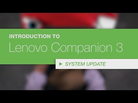 Lenovo Companion 3 for Windows 10 - System Update