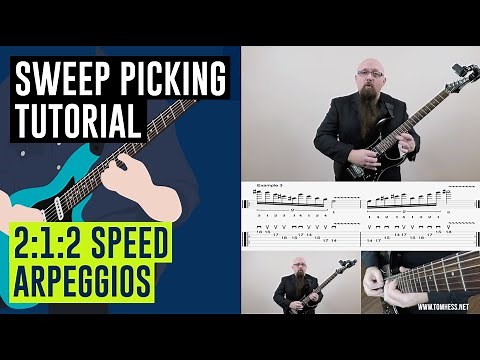 [Sweep Picking Tutorial] 2:1:2 Speed Arpeggios