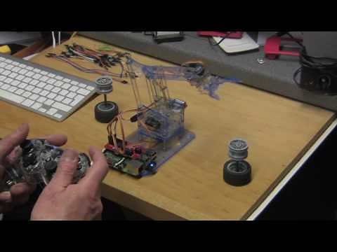 MeArm Robot driven by Rasberry Pi with PS3 controller