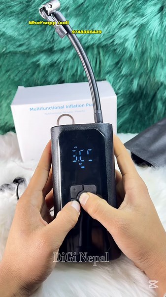 All-in-One Portable Inflation Pump for Cars and Bikes