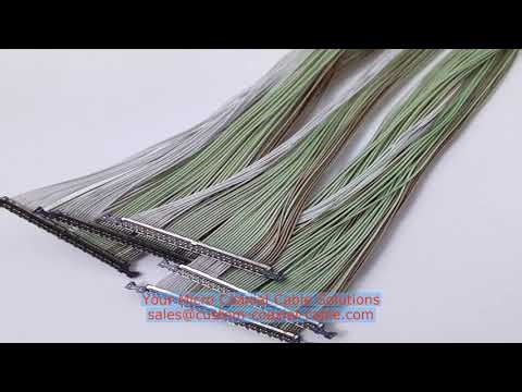 coaxial cable connector joiner 20525-210E-01 Endoscope micro coax cable DFM review Breakout Cable Ca