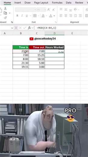 This Excel Formula Calculates Work Hours for You 🤯