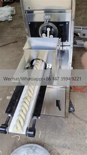 Pretzel Maker Hemp Flowers Twist Snack Machine Fried Pretzel Dough Twist Forming Making Machine