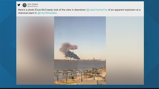 6 injured in Lake Charles chemical plant explosion