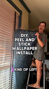 Peel and Stick Wallpaper Install DIY | makingfrugalfun