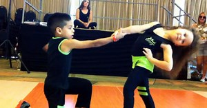 Salsa dancing toddlers stun spectators