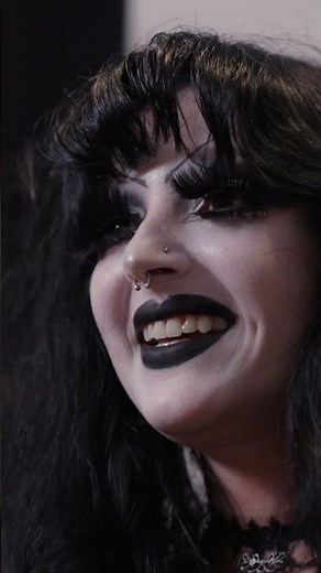 Trad goth gets a super glam makeover 👀 #ytshorts #transformed #makeover #goth #altgirl