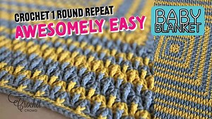 Crochet Textured Granny Baby Blanket   Tutorial