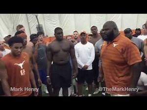 Mark Henry inspires the Texas Longhorns