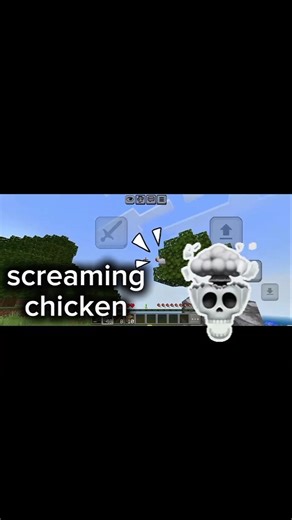 screaming chicken in minecraft #minecraft #chicken #screaming #meme #fypシ