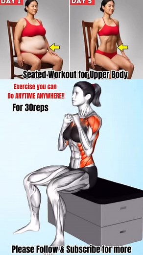 Simple & Easy Seated Exercise for Upper Body #workoutbuddy #homeworkout #seatedexercise #upperbodyworkout #upperbody | Workout Buddy by MDR