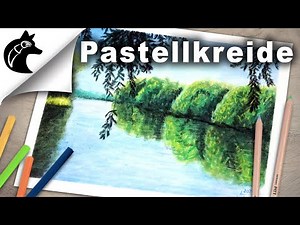 Painting a landscape with soft pastel - step by step (beginners)