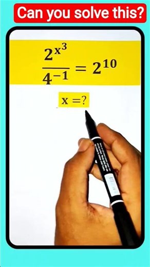 Fractional Exponent Math Problem Explained in 17s #maths #shortsfeed #mathshorts