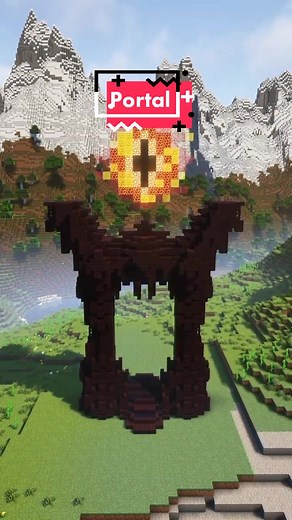 New portal design. Новий дизайн порталу.#minecraft #timelapse #minecraftbuilding #minecrafttutorial #portal