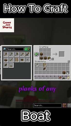 How To Craft Boat #minecraft #shorts