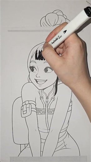 Zoe from Demon Hunter Series | Coloring Art 🎨🔥