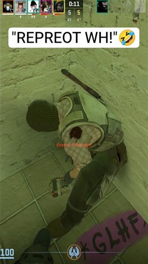 Enemy "REPREOT CHEATER!"😅