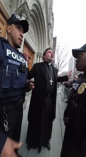 Priest Explodes at ICE Outside Church