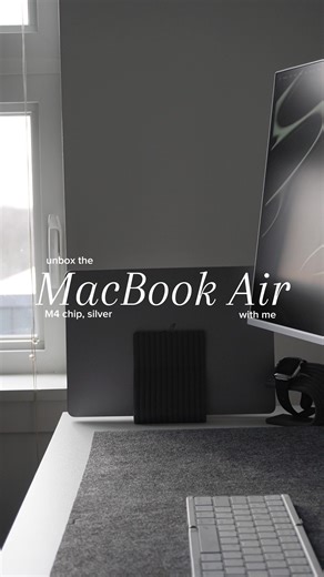 Unboxing the MacBook Air M4 #macbook #unboxing #asmr #apple #appleunboxing