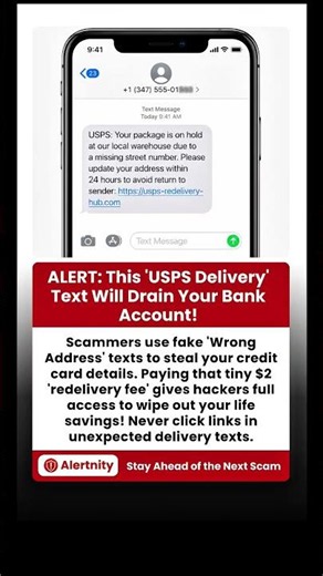 Don't Fall For This USPS Delivery Text! (Scam Alert) #scam #usps #shorts