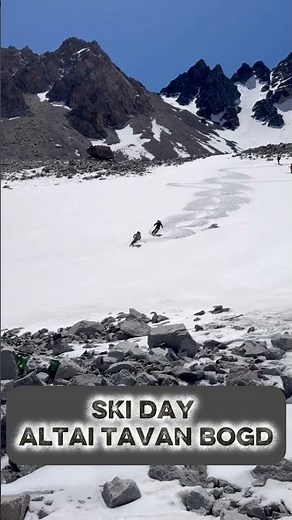 Ski Day in Altai Tavan Bogd Mountain