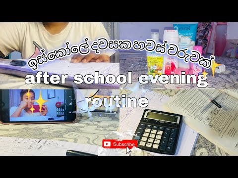After school study routine 📚| ඉස්කෝලේ ඉවරවෙලා හවස්වරුවක් 🌻| study vlog | study vlog sri lanka #viral