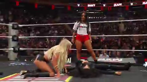 Stephanie should say that this proved her point and that Liv can’t beat her without help. Liv says she doesn’t need help and she’ll beat her on her own. She tells Roxanne and Raquel to stay in the back. The match at Mania should have a clean winner with no interference.