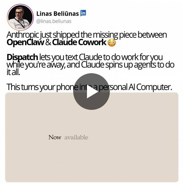 #anthropicdispatch | Pravin Karde