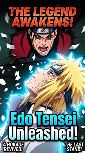 4 Hokages Reanimated! ⚡ | Epic Anime Status #Shorts