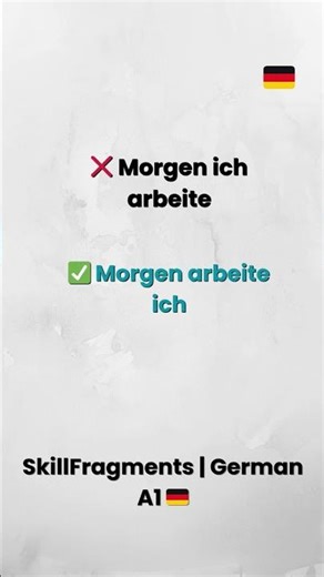 Lesson 22 (Part 2) Fix German Sentences in Seconds 🇩🇪 (Word Order Trick) #germana1 #learngerman