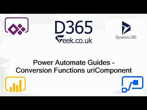 Power Automate Expressions How To: uriComponent