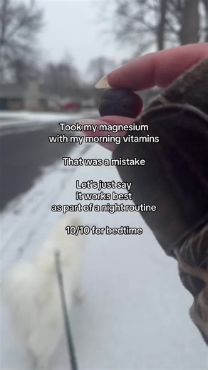 Magnesium is for winding down, not powering up. Learned that the fun way. #NightRoutine #Magnesium #SleepBetter #WellnessFind #HealthyLifestyle