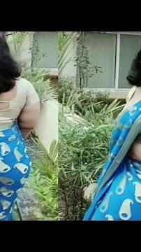 sree lekshmi mallu instial person blue saree big treating video