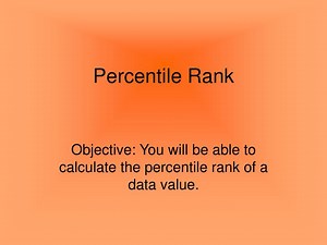 Percentile Rank - SlideServe