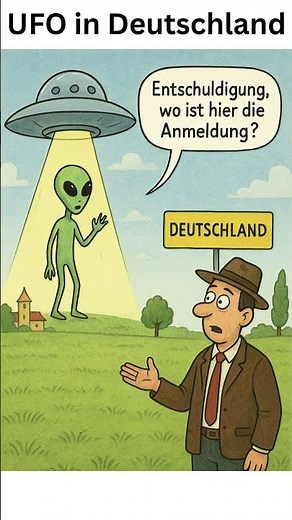 UFO in Deutschland #humor #witz #lustig #alien