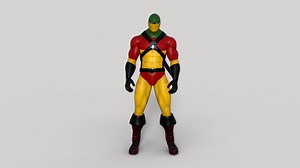 3d Character Superhero Stands Looks Around Stock Motion Graphics SBV-337923620 - Storyblocks
