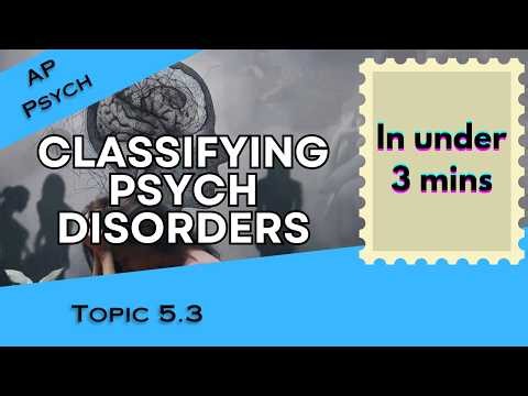 Defining Psychological Disorders in Under 3 mins (AP Psychology Unit 5 Topic 3) 5.3