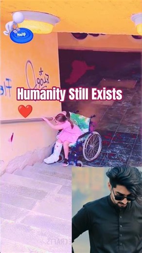 Disabled Girl Struggles on Stairs ❤️ Kind Strangers Help Her | Social Experiment #disabledworld