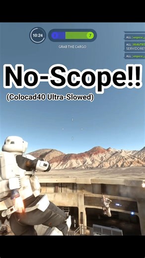 Insane PvP No-Scope Sniping!!🔥 | Colocad40 (Ultra-Slowed) #shorts #starwars