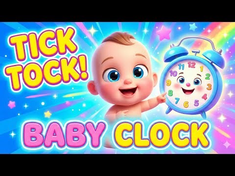 Tick Tock Baby Clock ⏰ | Fun Nursery Rhyme | ‪@Lullidoo‬