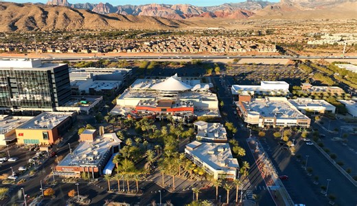 Downtown Summerlin, now packed with stores and shoppers, was once abandoned